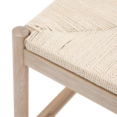 Highclere Natural Rope Top Bench with Oak Legs Furniture 
