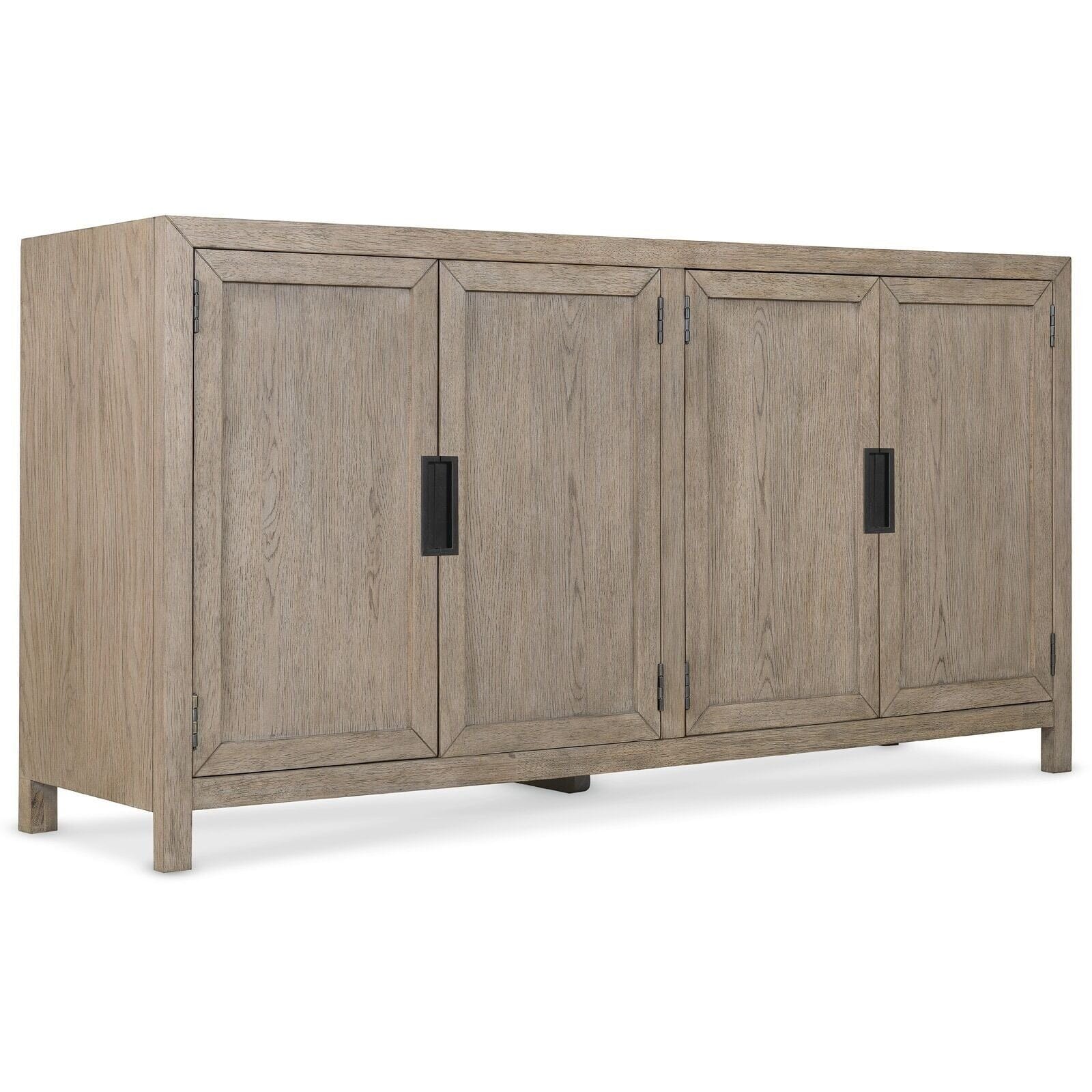 Hudson Greige Wooden 4 Door Sideboard Furniture 