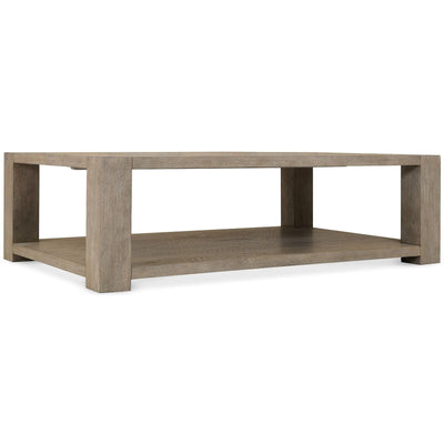 Hudson Greige Wooden Two Tier Rectangular Coffee Table Furniture 