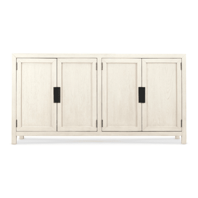 Hudson White Washed Wood 4 Door Sideboard Furniture 