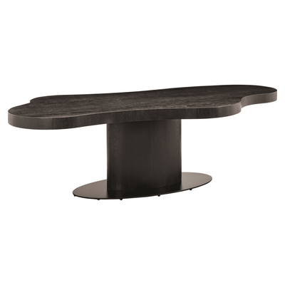 Hyde Dark Wood Wave Edge Dining Table Furniture 