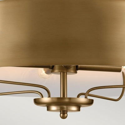 Ianthe Gold 4 Light Ceiling Light with Gold Shade Lighting 