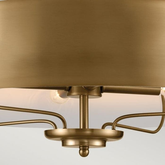 Ianthe Gold 4 Light Ceiling Light with Gold Shade Lighting 