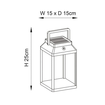 Ibiza Medium Outdoor Table Lantern 
