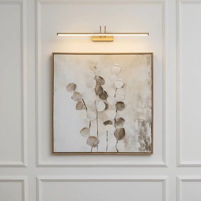 Ila Neutral Leaf Print Framed Canvas Wall Art Accessories 