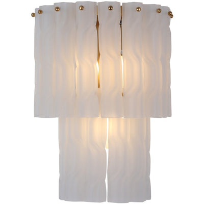 Ophelia Luxury Frosted Glass 2 Tier Wall Light