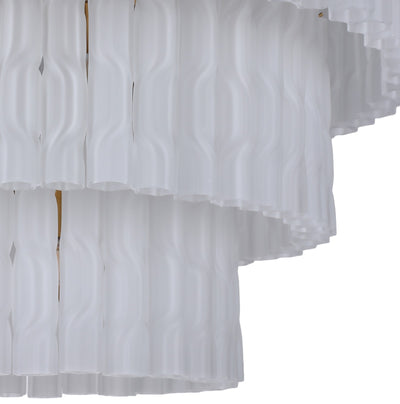 Ophelia Large Luxury Frosted Glass 3 Tier Chandelier