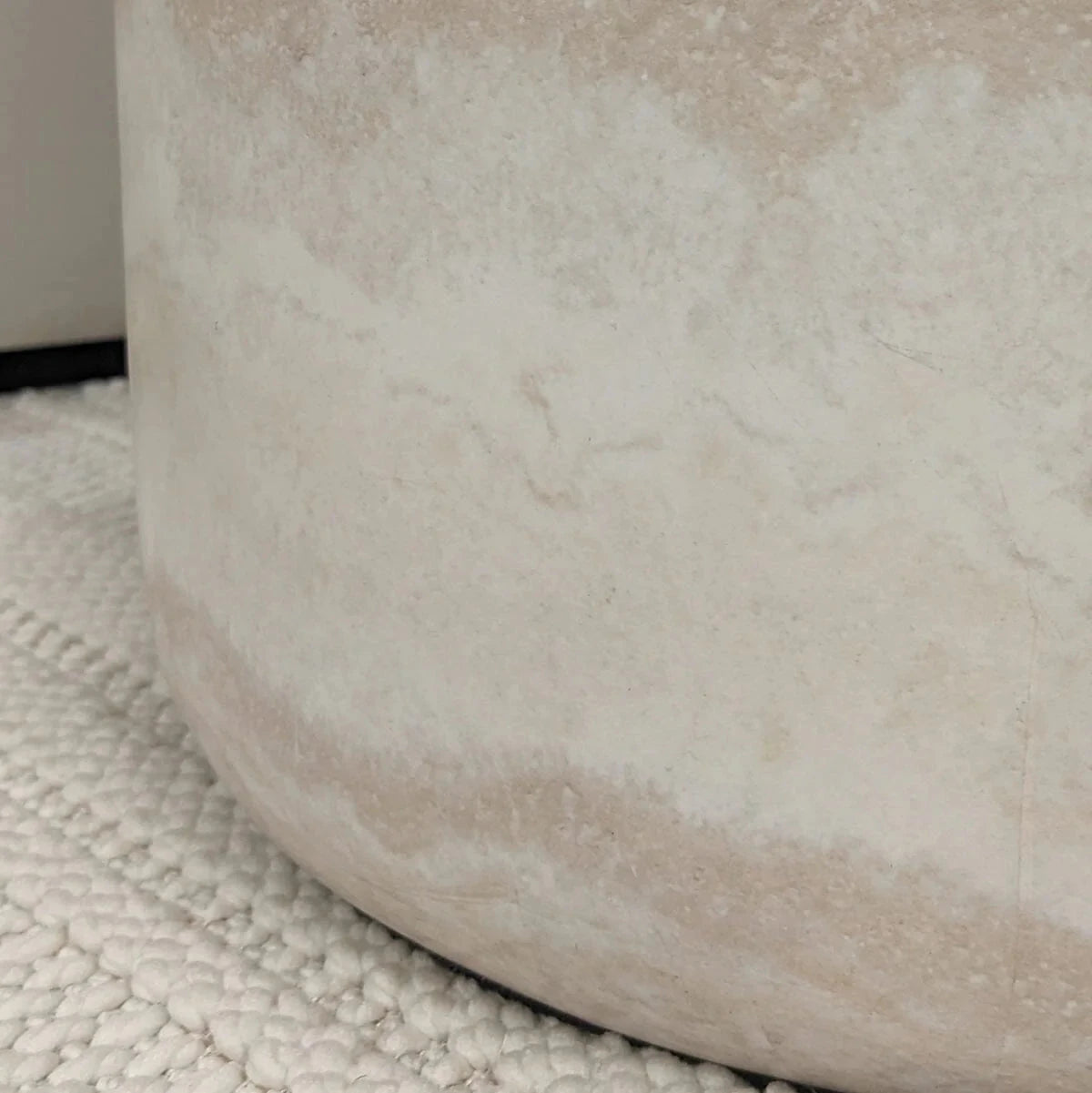 In Stock - Celeste Round Neutral Marble Effect Coffee Table Furniture 
