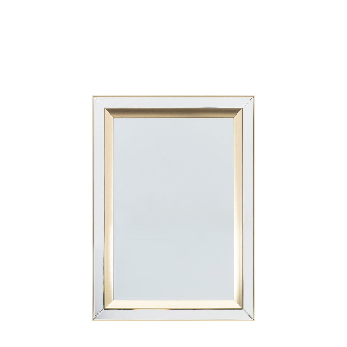 In Stock - Eloise Gold Framed Rectangular Wall Mirror Accessories 