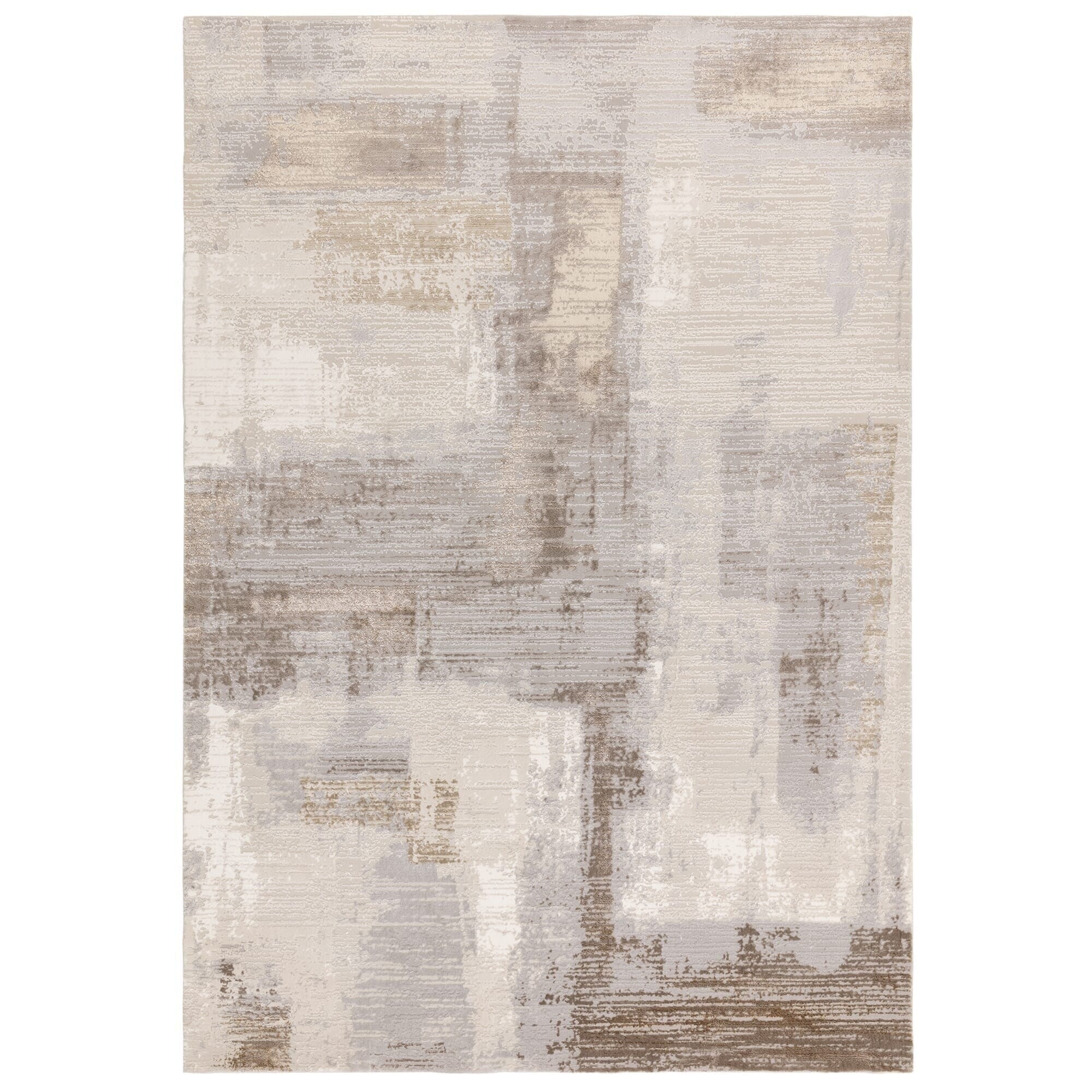In Stock - Envie Neutral Abstract Patterned Rug- 120 x 170cm Textiles 
