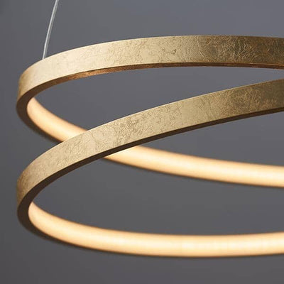 In Stock - Halo Ring Circular Gold LED Ceiling Light Lighting 