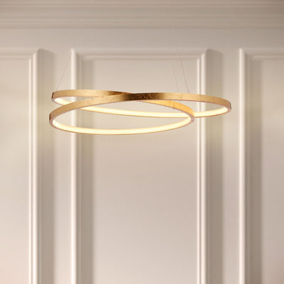 In Stock - Halo Ring Circular Gold LED Ceiling Light Lighting 
