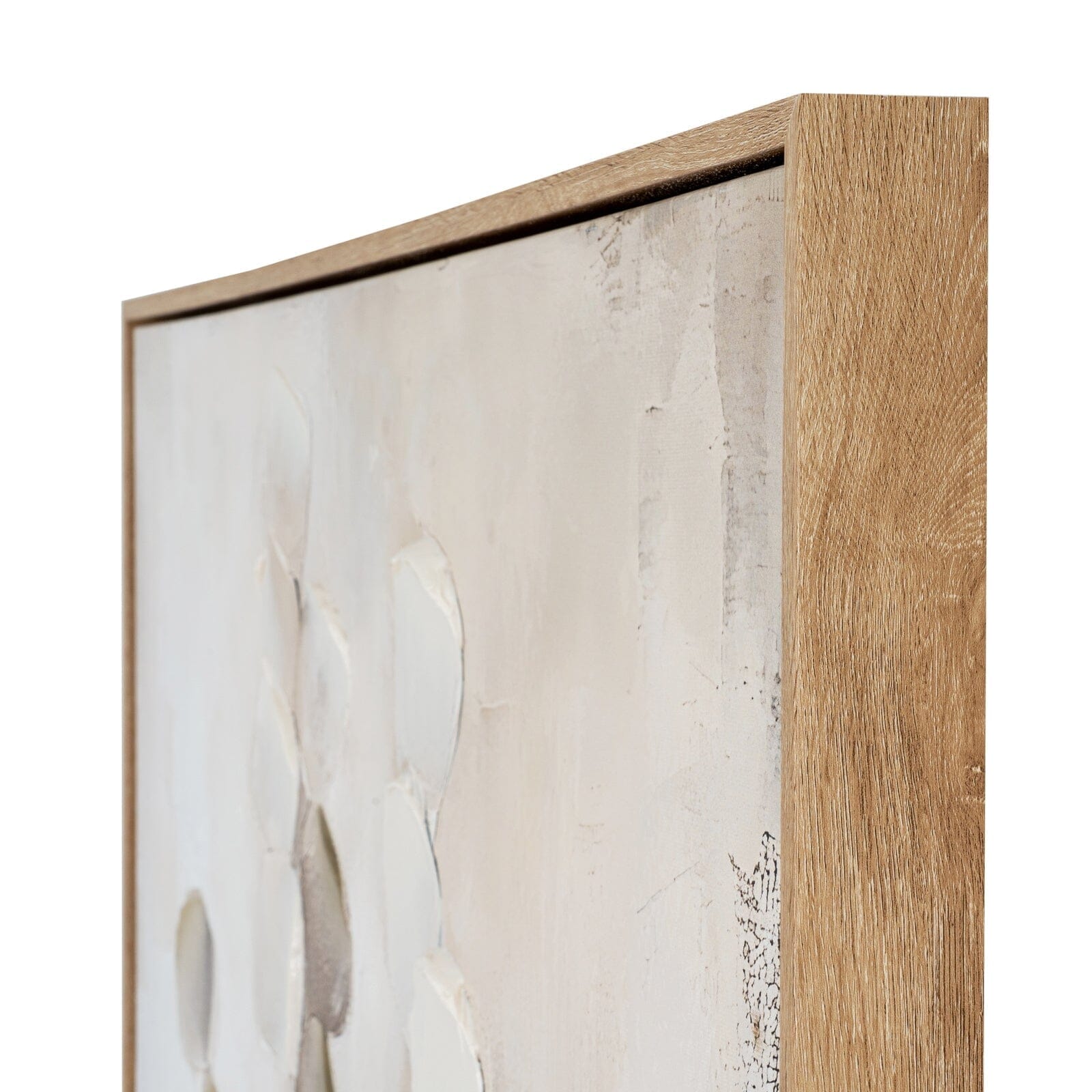 In Stock - Ila Neutral Leaf Print Framed Canvas Wall Art 
