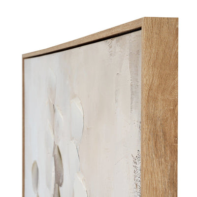In Stock - Ila Neutral Leaf Print Framed Canvas Wall Art 