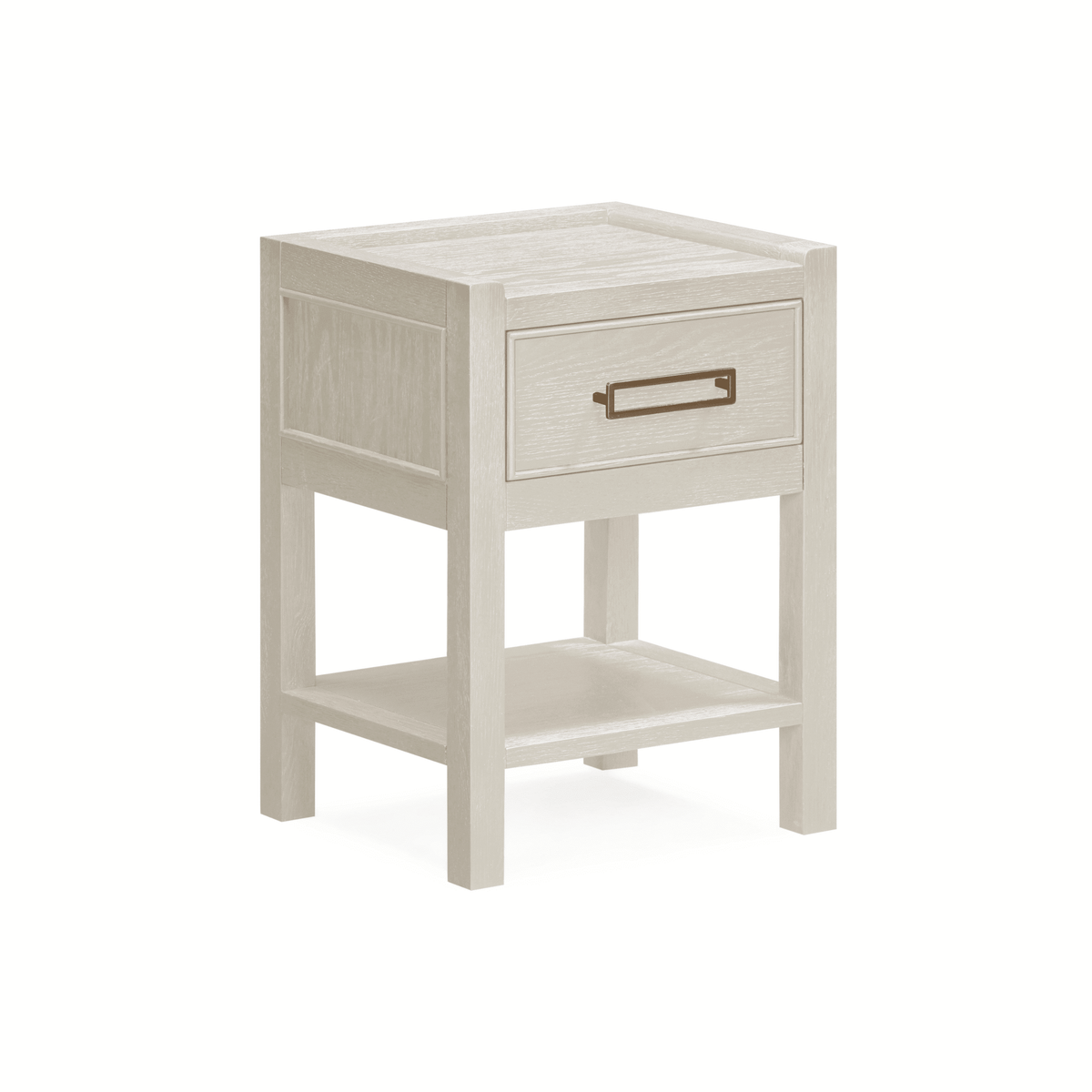 In Stock - Soho Cream Oak Veneer 1 Drawer Bedside Table Furniture 