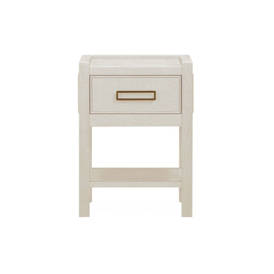 In Stock - Soho Cream Oak Veneer 1 Drawer Bedside Table Furniture 