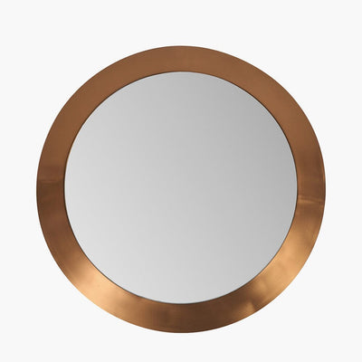 In Stock - Tempus Large Burnished Gold Round Mirror 