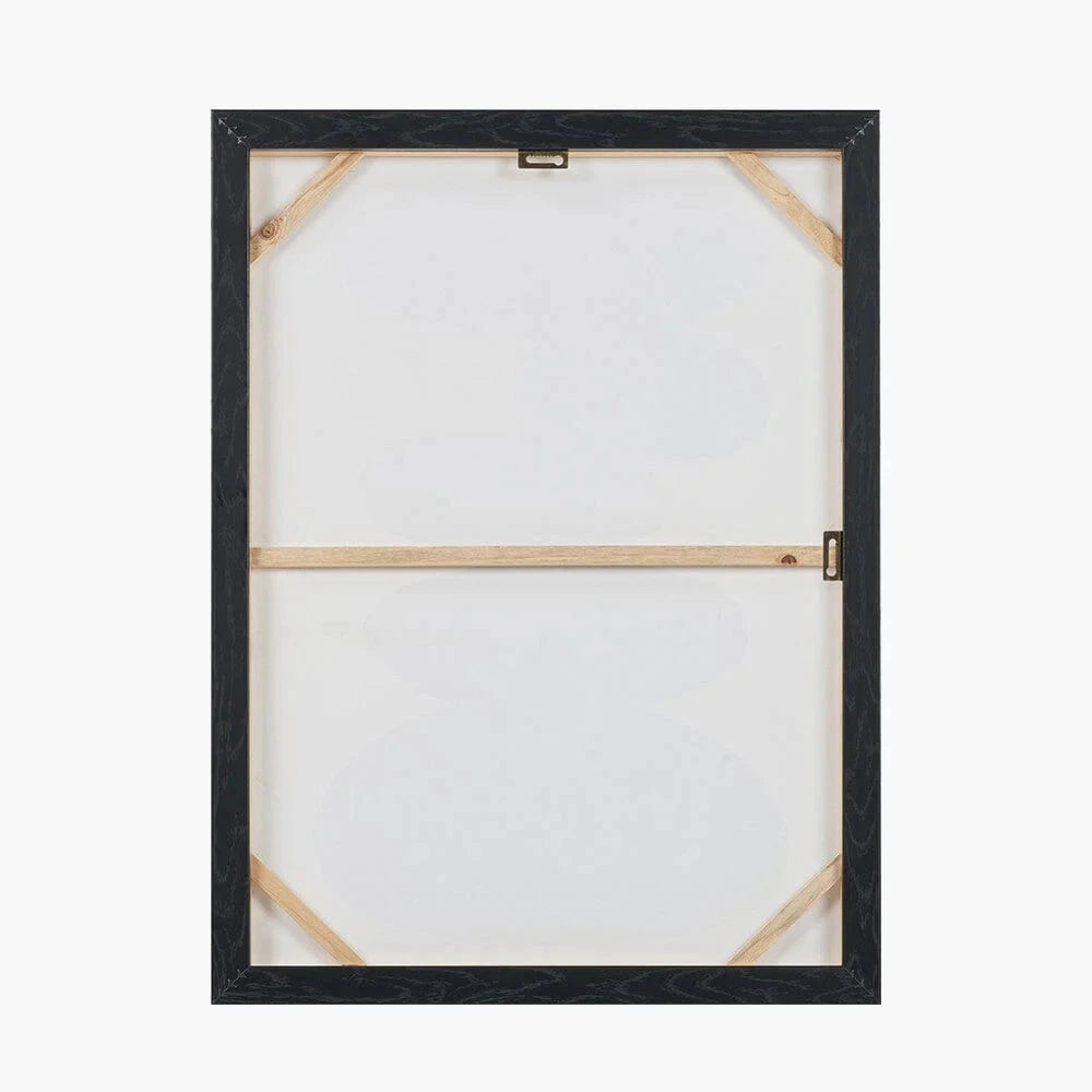 In Stock - Velvyn Black & Natural Stone Design Canvas Wall Art Accessories 