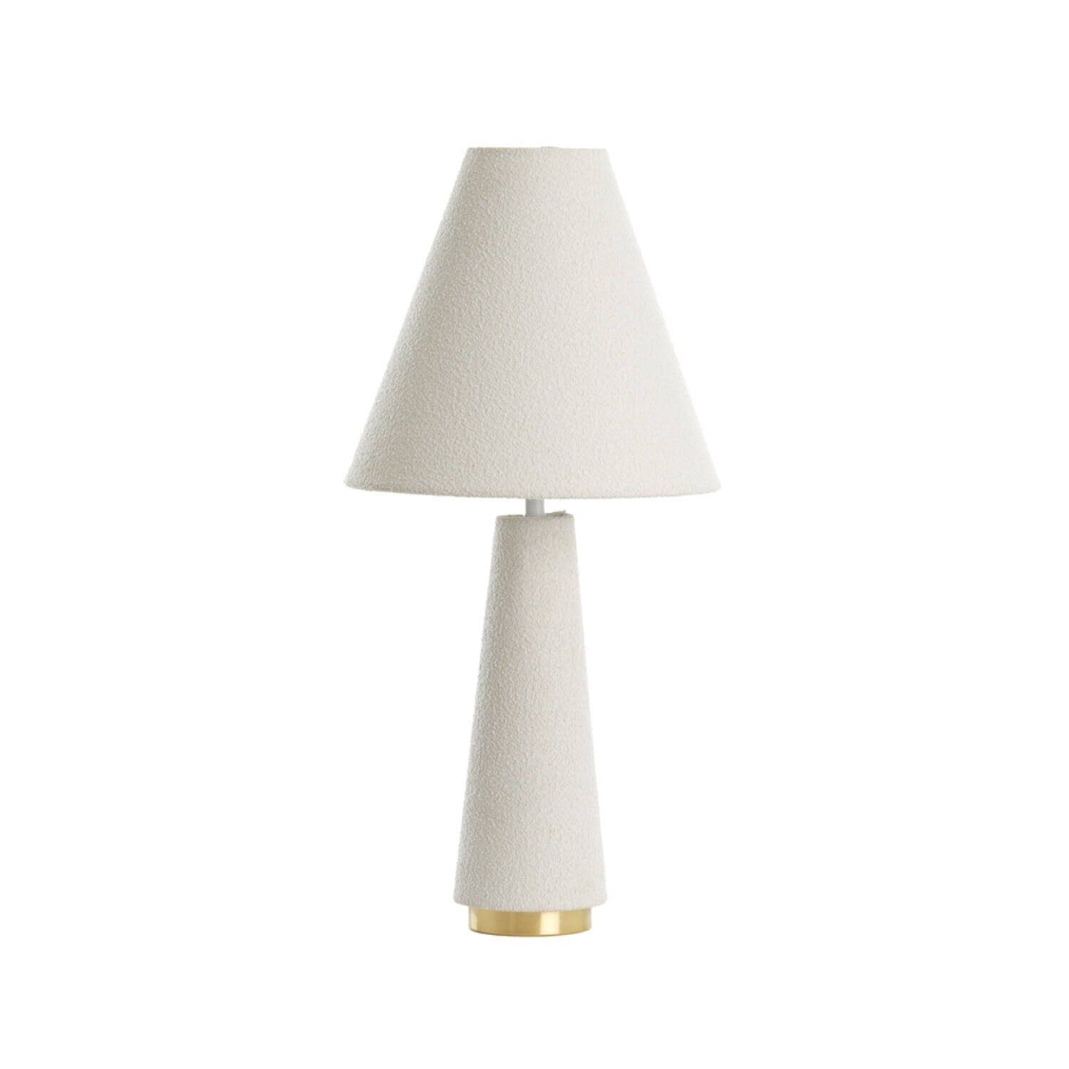 In Stock - Zaylee Luxury Cream Boucle Table Lamp Lighting 