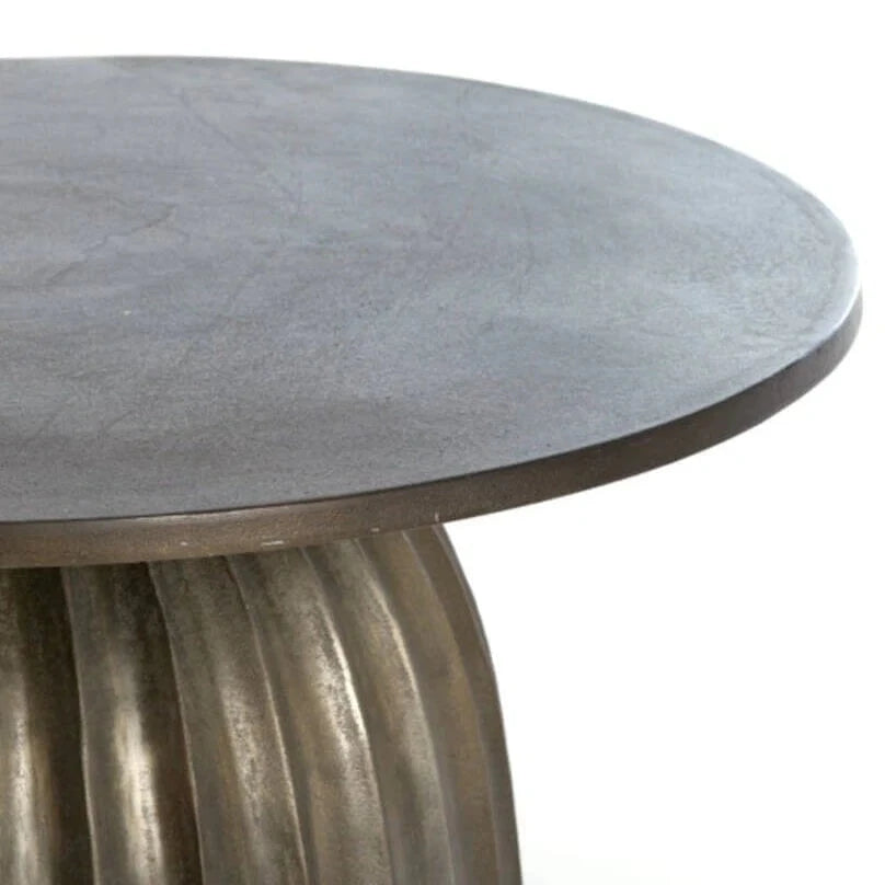 In Stock - Zuzana Dark Brown Round Coffee Table Furniture 