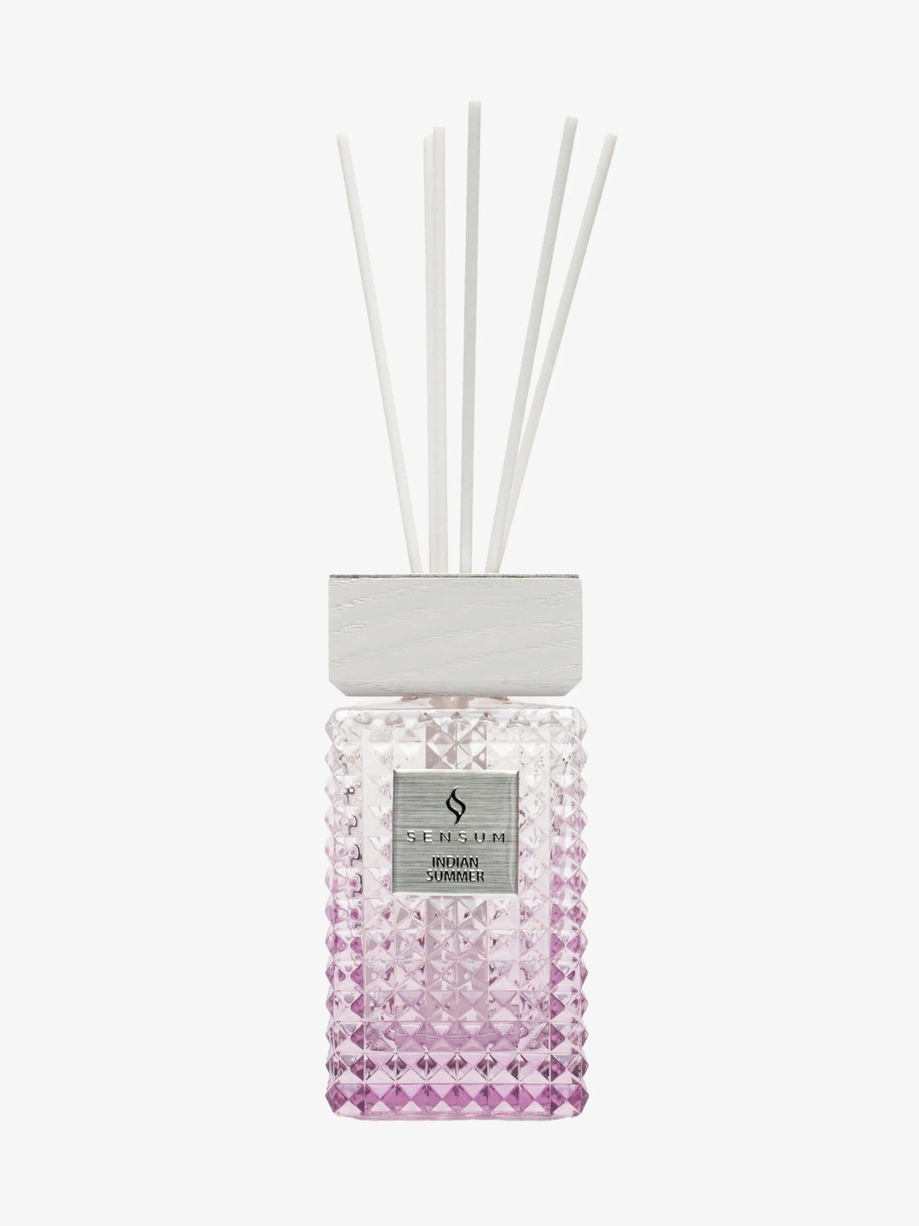 Indian Summer Large Pink & White Luxury Reed Diffuser - 1000ml Fragrance 