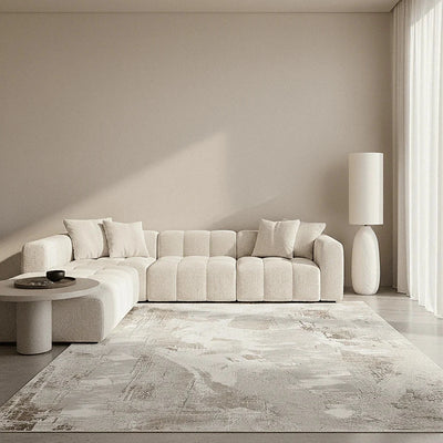 Isadora Greige Abstract Rug Textiles 