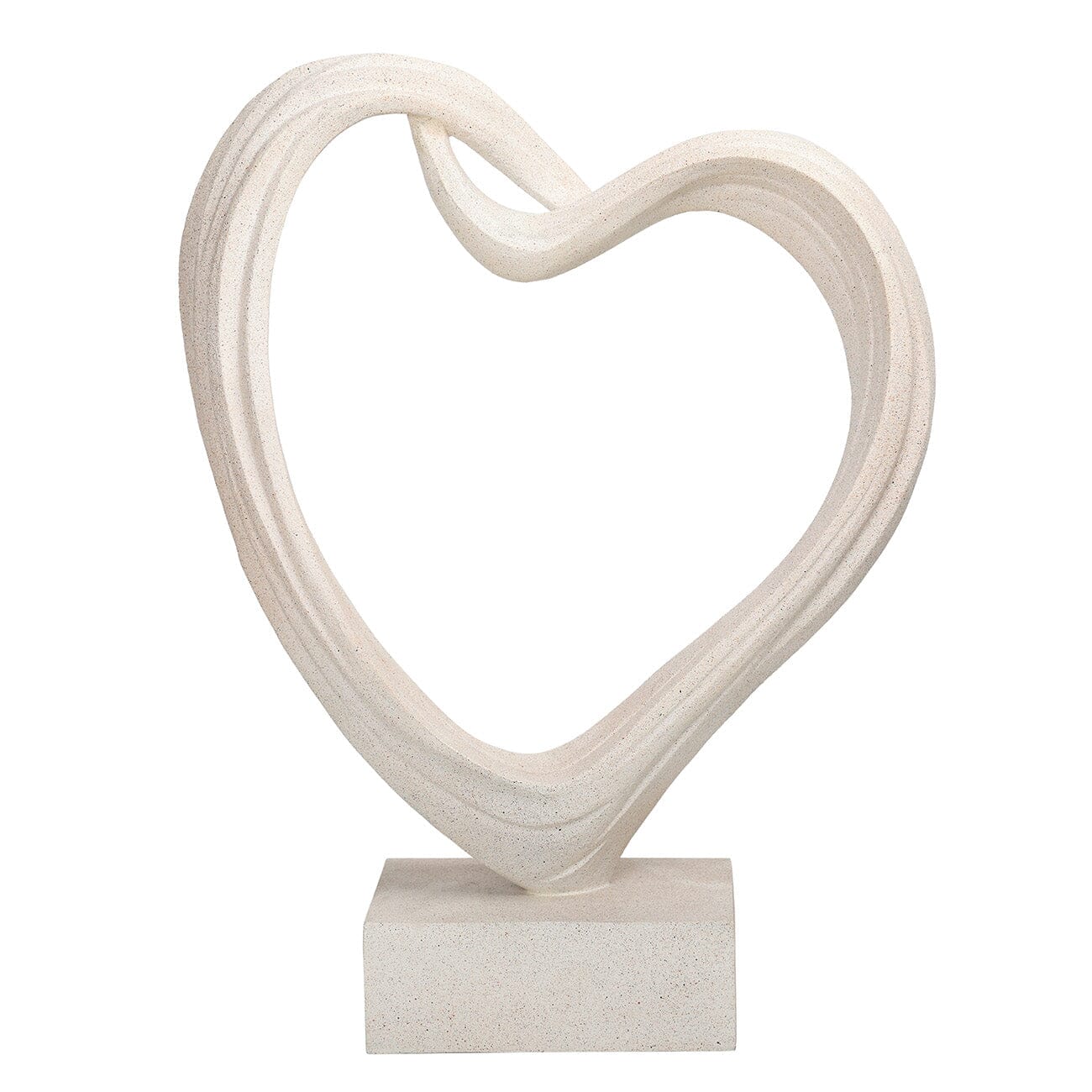 Isobel White Sculptural Heart Ornament Accessories 