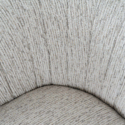 Isolinia Cream Textured Curved Accent Chair Furniture 