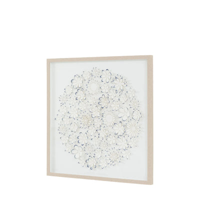 Jalinia 3D Petals Washed Wood Framed Wall Art Accessories 
