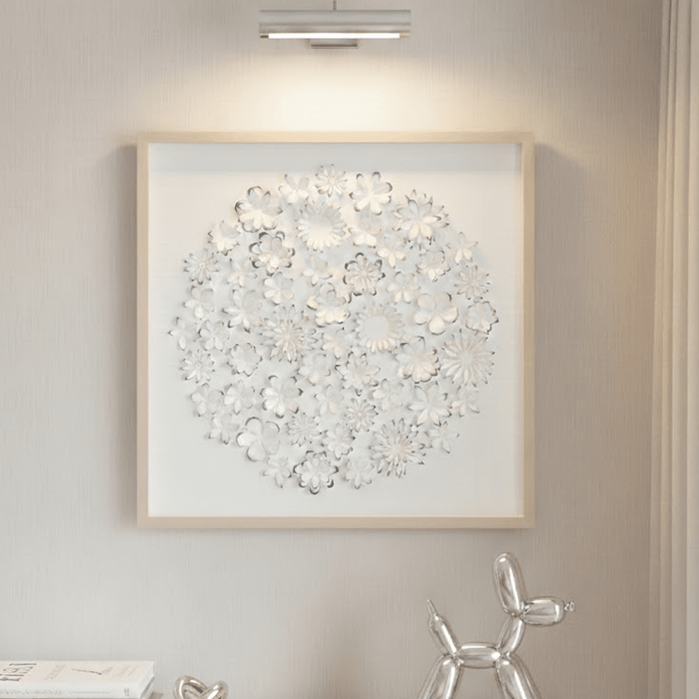 Jalinia 3D Petals Washed Wood Framed Wall Art Accessories 