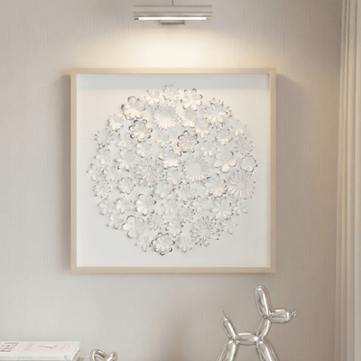 Jalinia 3D Petals Washed Wood Framed Wall Art Accessories 
