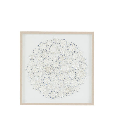Jalinia 3D Petals Washed Wood Framed Wall Art Accessories 