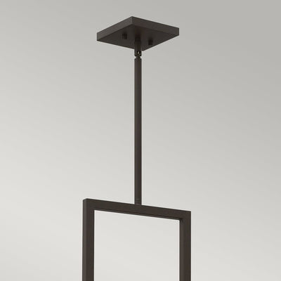 Jennifer Bronze 3 Light Pendant Ceiling Light with Linen Shade Lighting 