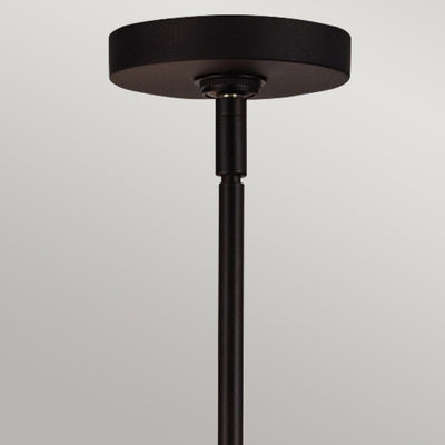 Jessica 4 Light Matte Black & Glass Chandelier Lighting 