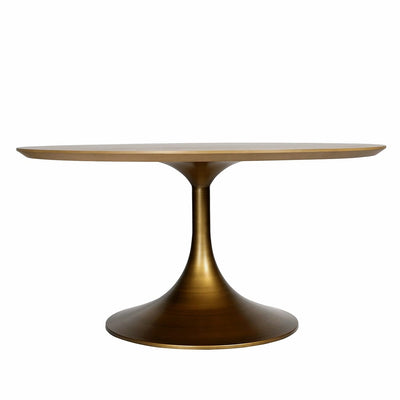 Juliette Brushed Brass Round Dining Table Furniture 