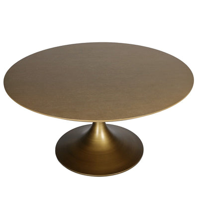 Juliette Brushed Brass Round Dining Table Furniture 
