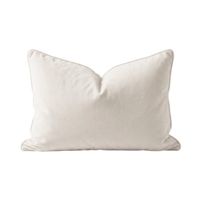 Juniper Cream Velvet Feather Filled Cushion - 30x50cm Textiles 