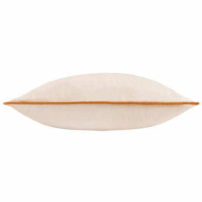 Juniper Ecru & Rust Velvet Cushion - 45 x 45cm Textiles 