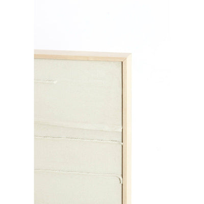Kalo Cream Textured Framed Canvas Wall Art Accessories 