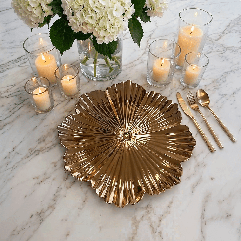 Katiana Gold Flower Placemat Accessories 