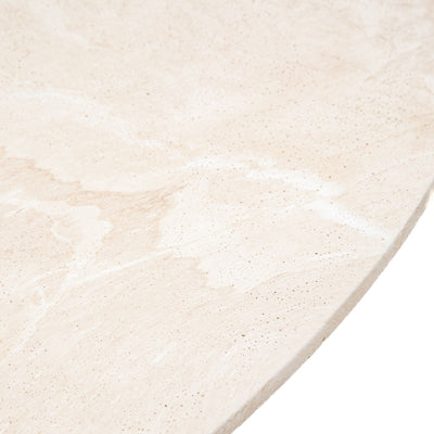 Katrina Travertine Indoor/Outdoor Round Dining Table Furniture 