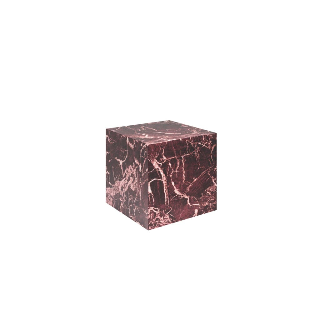 Kennedy Burgundy Marble Side Table Furniture 