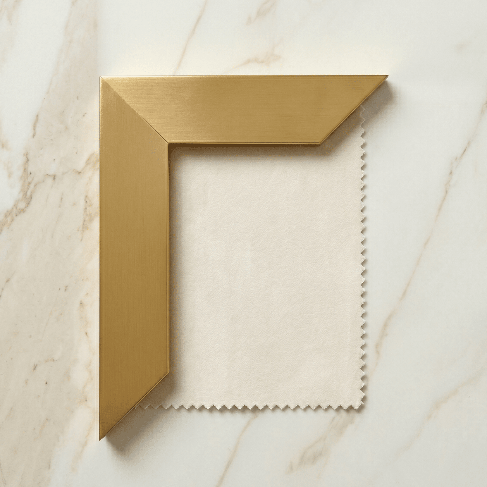 Kensington Cream & Gold Premium Abstract Headboard Beds and Headboards 