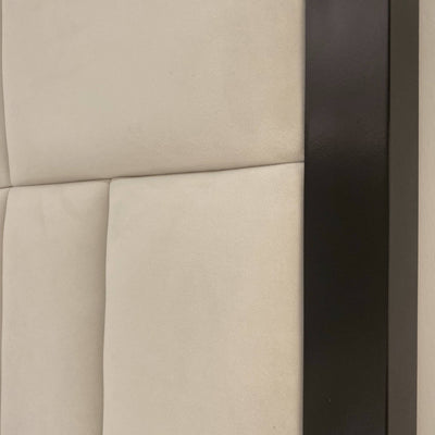 Kensington Cream Premium Headboard with Wooden Frame 