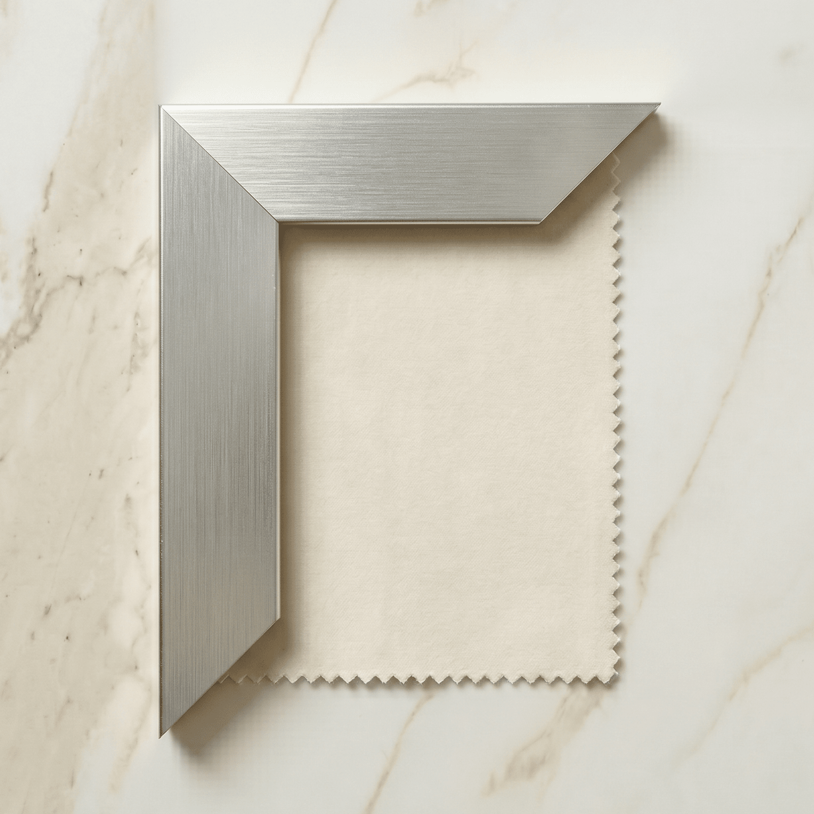 Kensington Cream & Silver Premium Abstract Headboard Beds and Headboards 