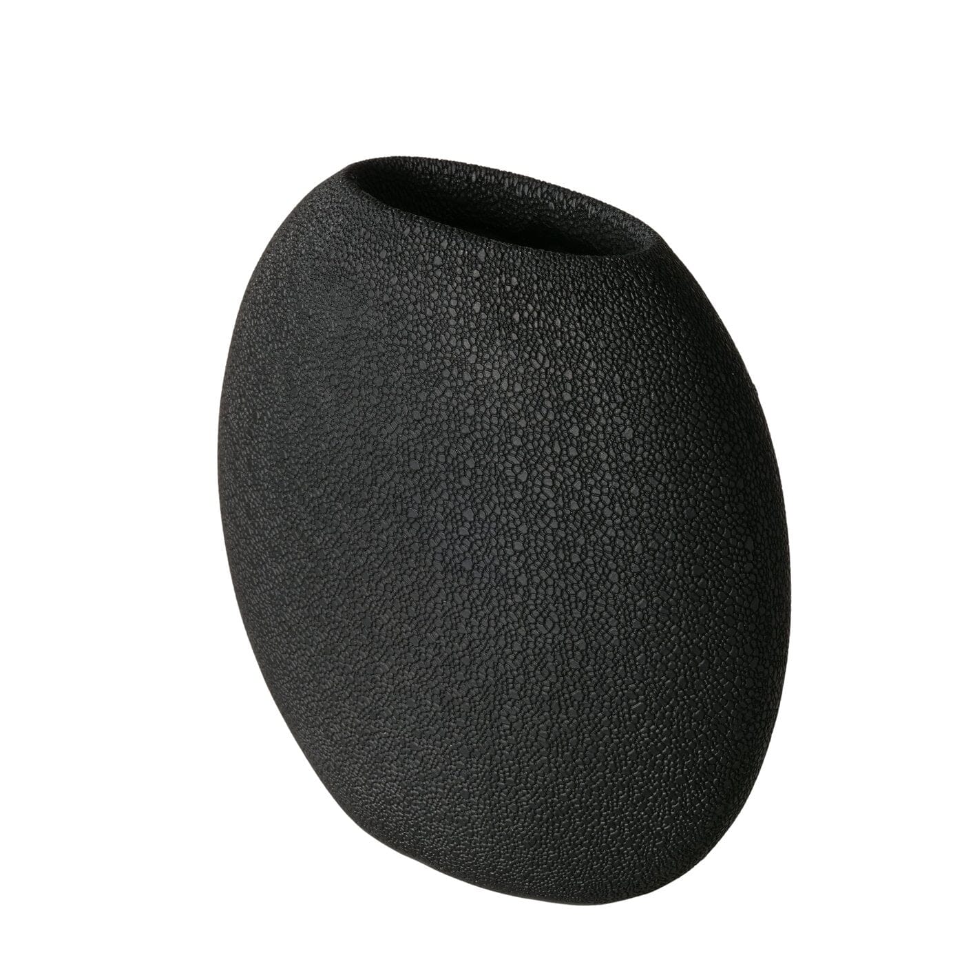 Kindia Matt Black Oval Slimline Vase Accessories 