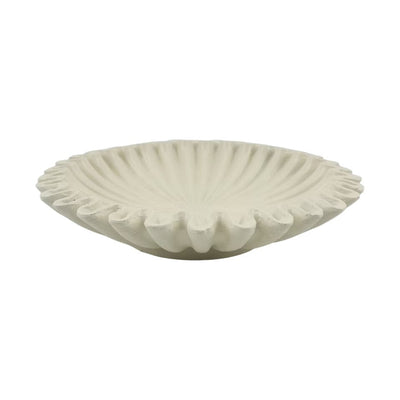 Kingston White Fluted Decorative Bowl Accessories 