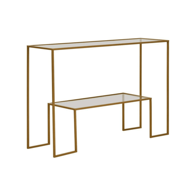 Kova Gold & Glass Console Table Furniture 
