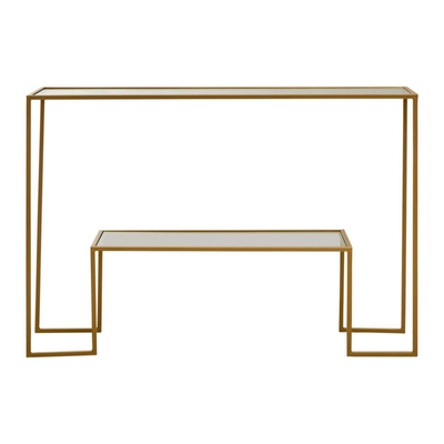 Kova Gold & Glass Console Table Furniture 