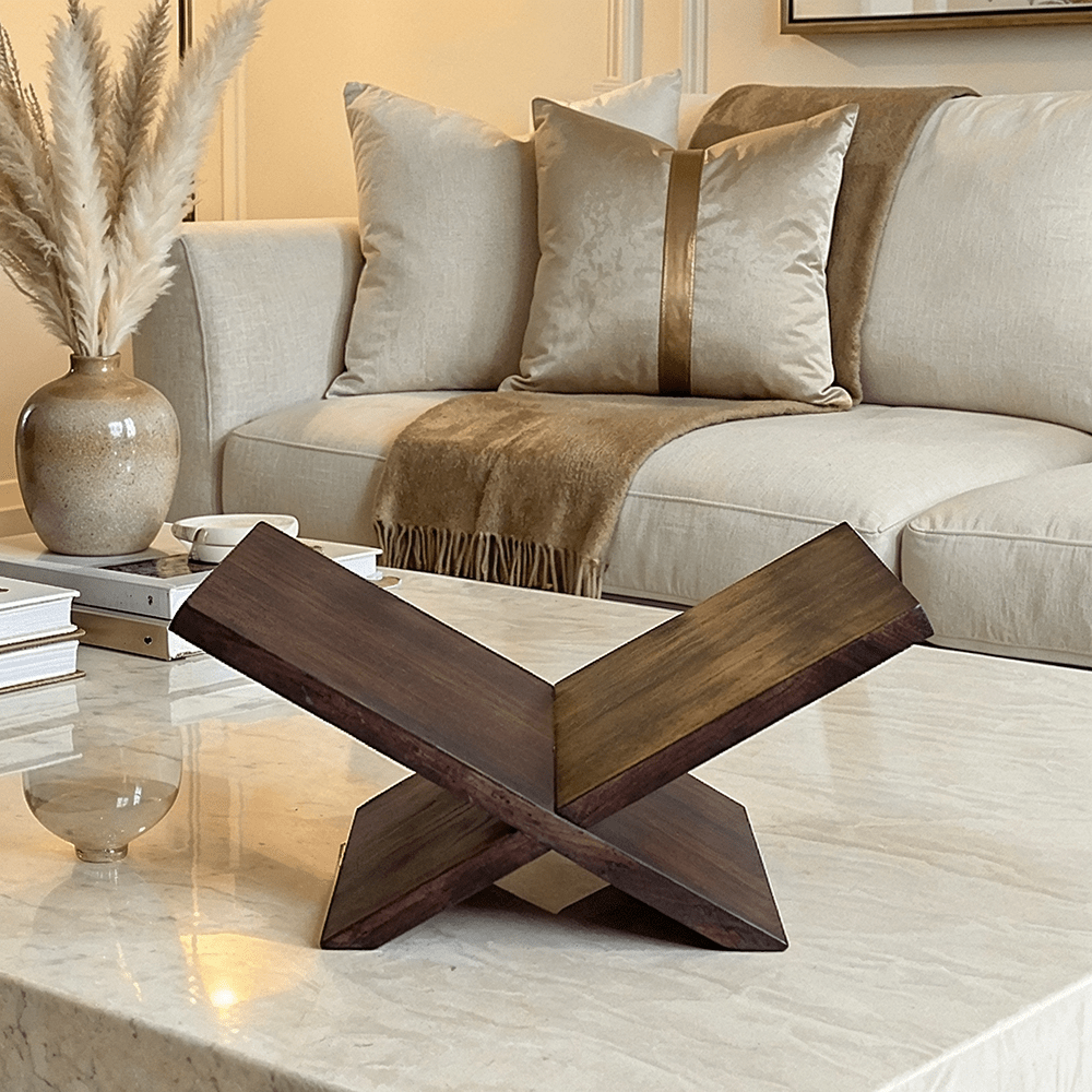 Lani Deep Brown Wooden Bookstand Accessories 